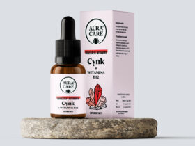 <b>Cynk + B12</b><br> Wysokie stężenie<br><small> Witaminy i minerały Aura Care | 15 ml</small>